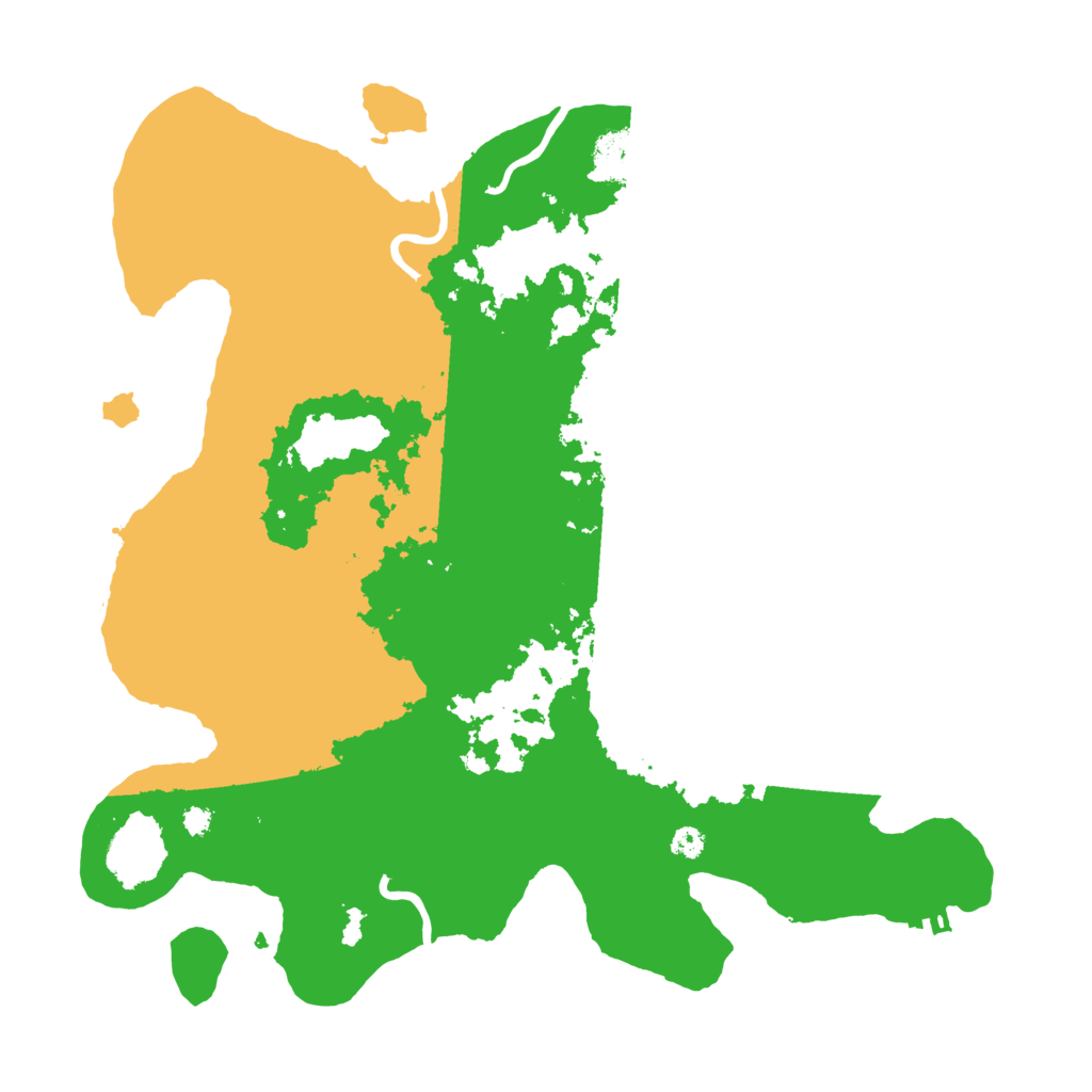 Biome Rust Map: Procedural Map, Size: 3500, Seed: 6732