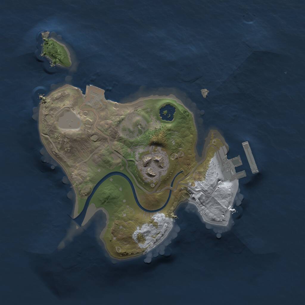Rust Map: Procedural Map, Size: 1869, Seed: 69420, 3 Monuments