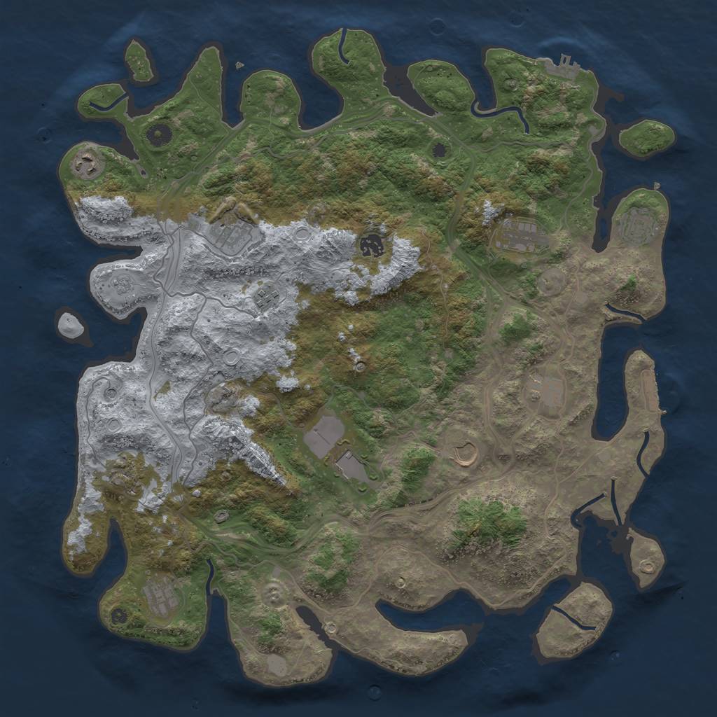 Rust Map: Procedural Map, Size: 4500, Seed: 20220902, 20 Monuments