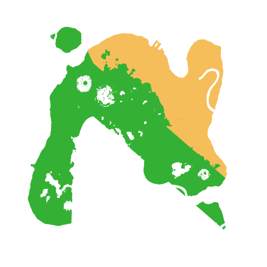 Biome Rust Map: Procedural Map, Size: 2500, Seed: 1706041978