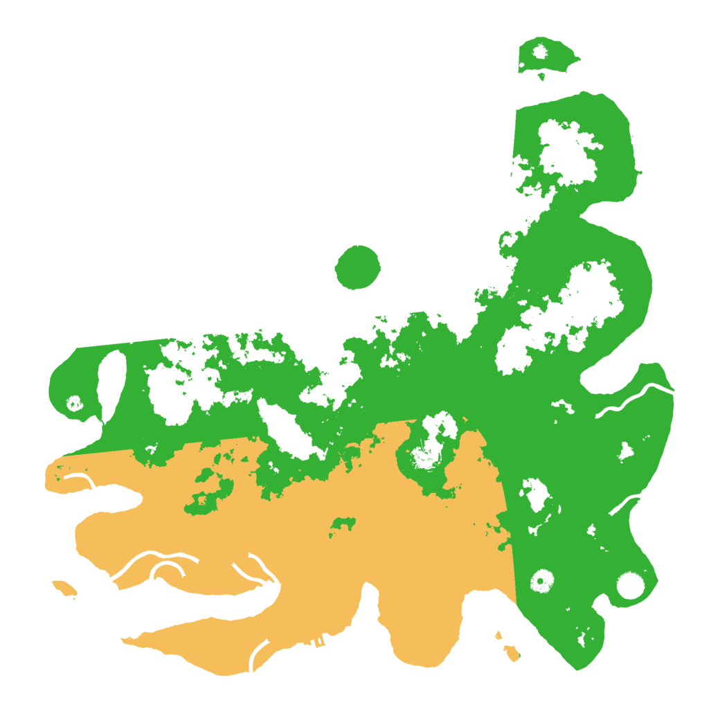 Biome Rust Map: Procedural Map, Size: 4600, Seed: 22