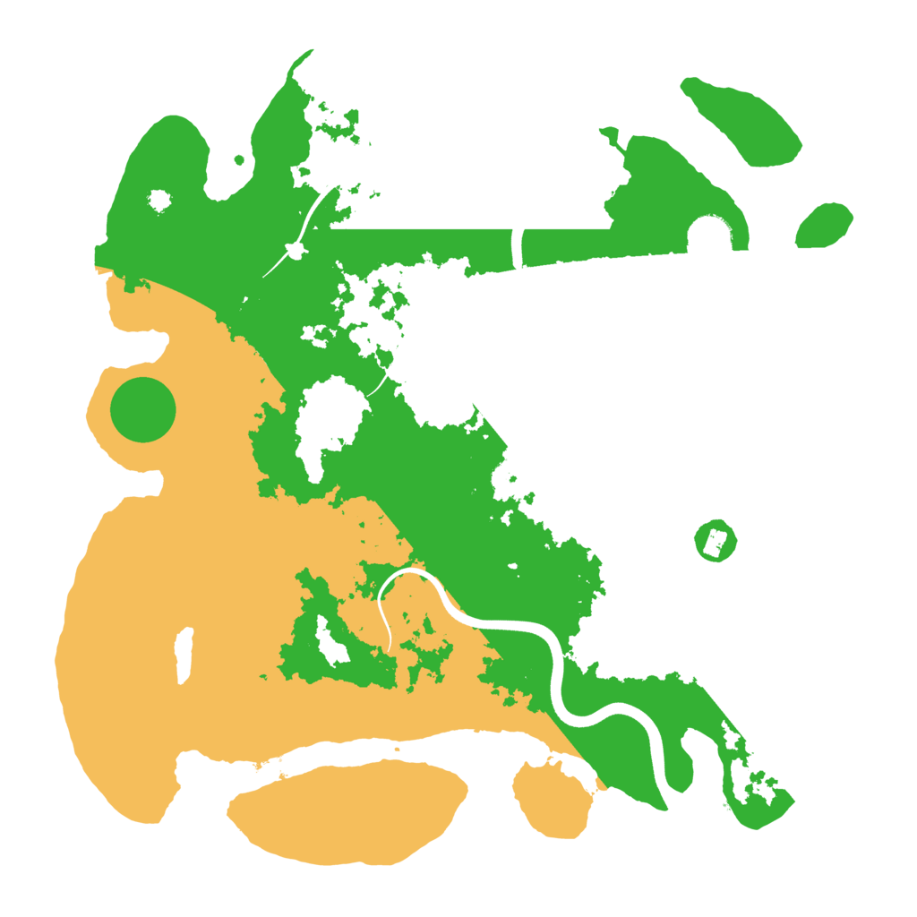 Biome Rust Map: Procedural Map, Size: 3700, Seed: 5783