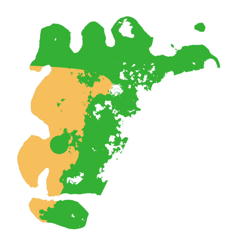 Biome Rust Map: Barren, Size: 3500, Seed: 1330201183