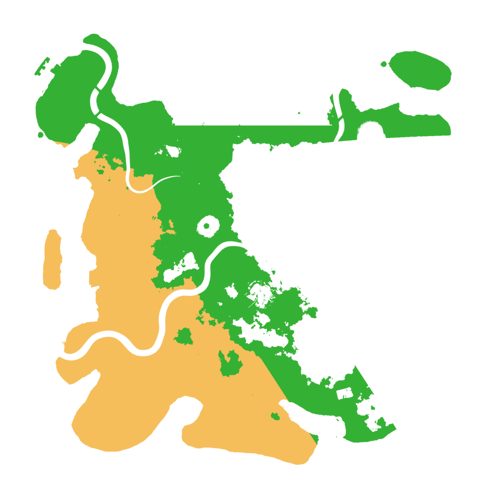 Biome Rust Map: Procedural Map, Size: 3500, Seed: 58199