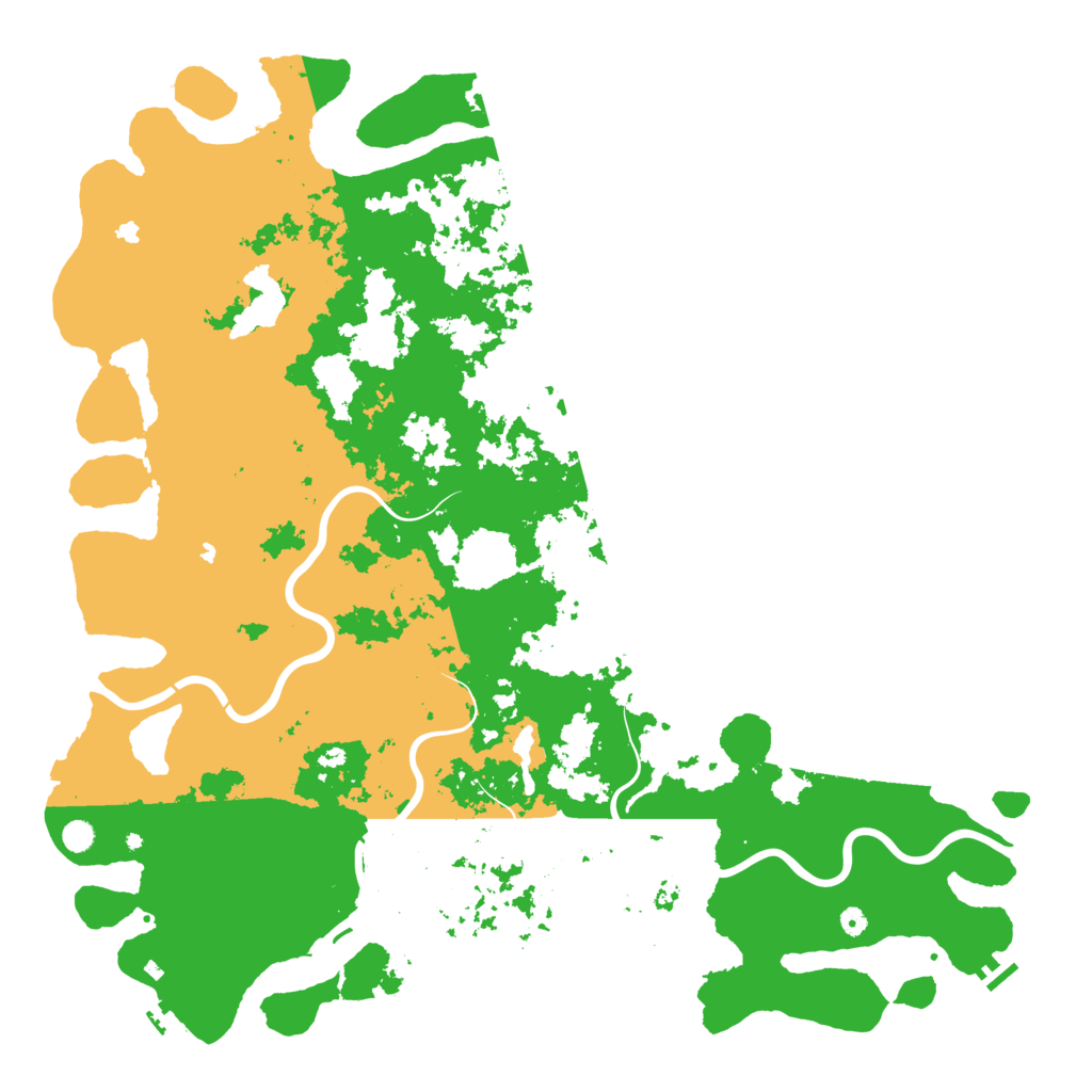 Biome Rust Map: Procedural Map, Size: 6000, Seed: 25883066