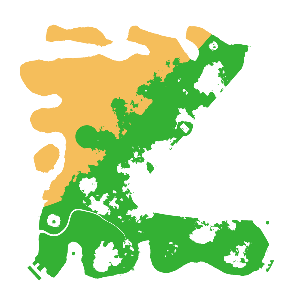 Biome Rust Map: Procedural Map, Size: 3500, Seed: 1518400179