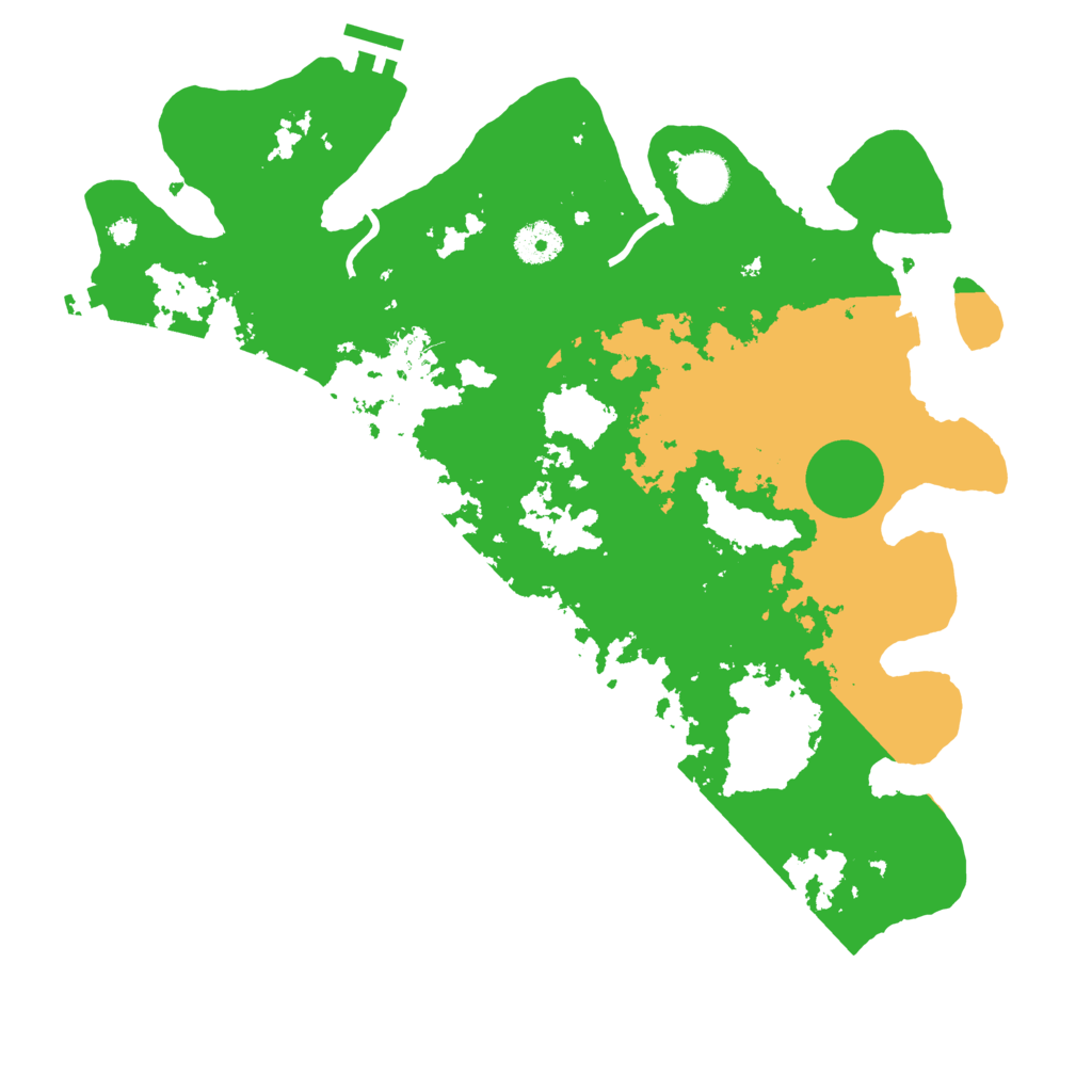 Biome Rust Map: Procedural Map, Size: 3700, Seed: 75419