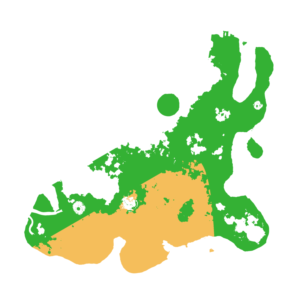 Biome Rust Map: Procedural Map, Size: 3500, Seed: 445687845