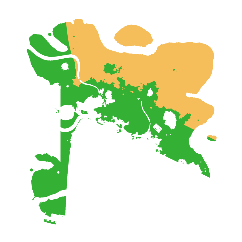 Biome Rust Map: Procedural Map, Size: 3000, Seed: 28493661