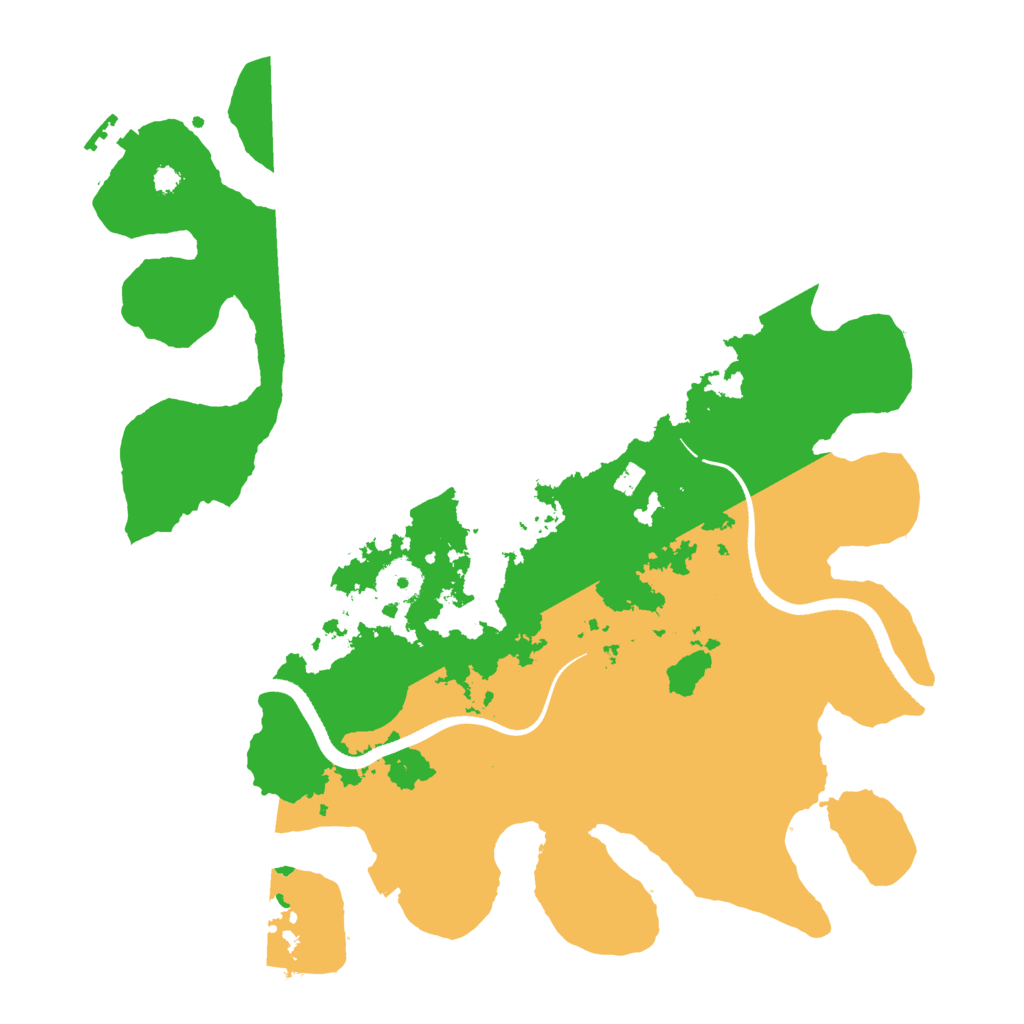 Biome Rust Map: Procedural Map, Size: 3500, Seed: 341555131