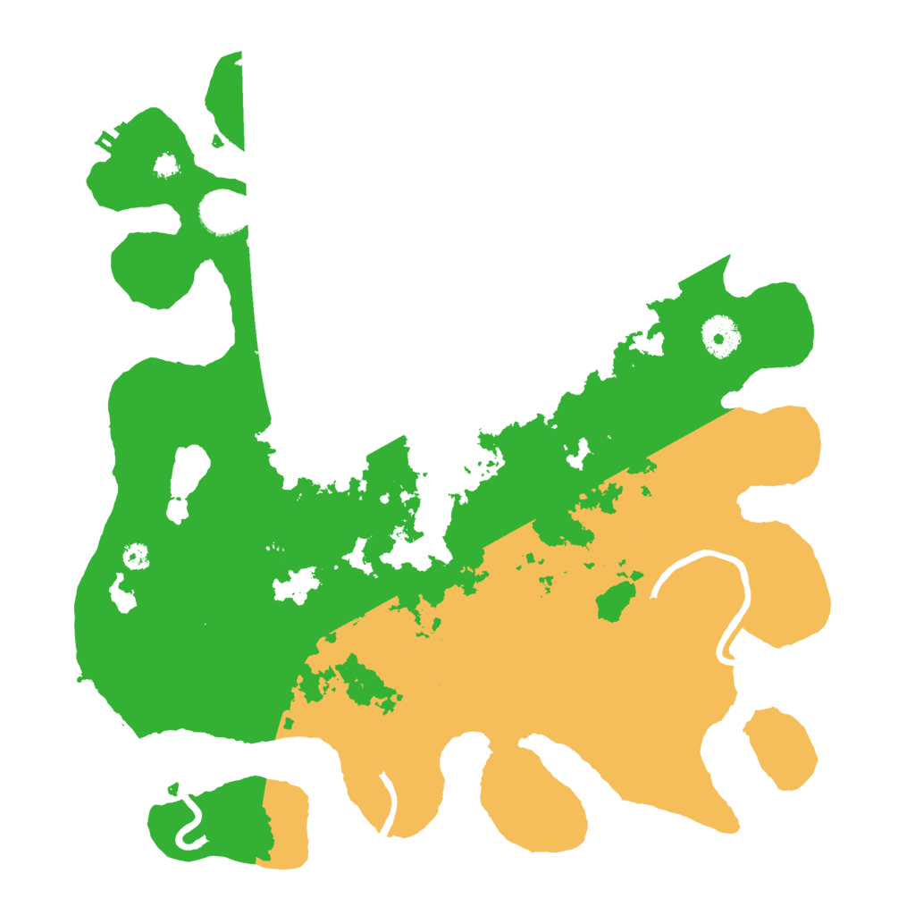 Biome Rust Map: Procedural Map, Size: 3500, Seed: 341555131