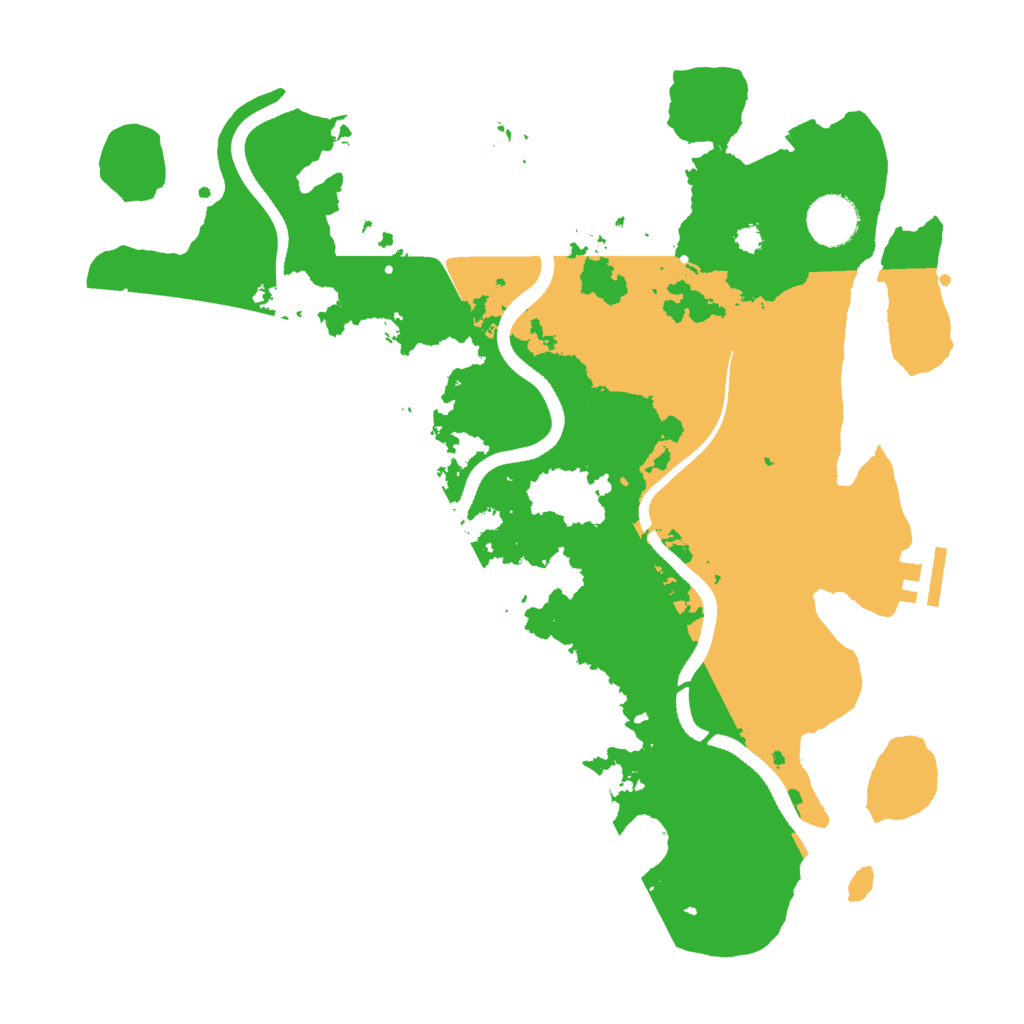 Biome Rust Map: Procedural Map, Size: 3500, Seed: 746352