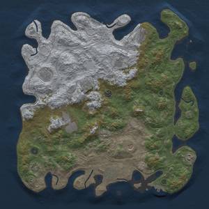 Thumbnail Rust Map: Procedural Map, Size: 4500, Seed: 420420, 20 Monuments