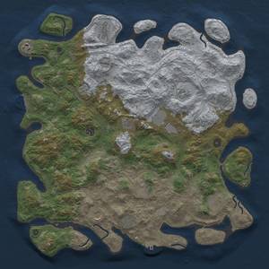 Thumbnail Rust Map: Procedural Map, Size: 4500, Seed: 1757468421, 20 Monuments