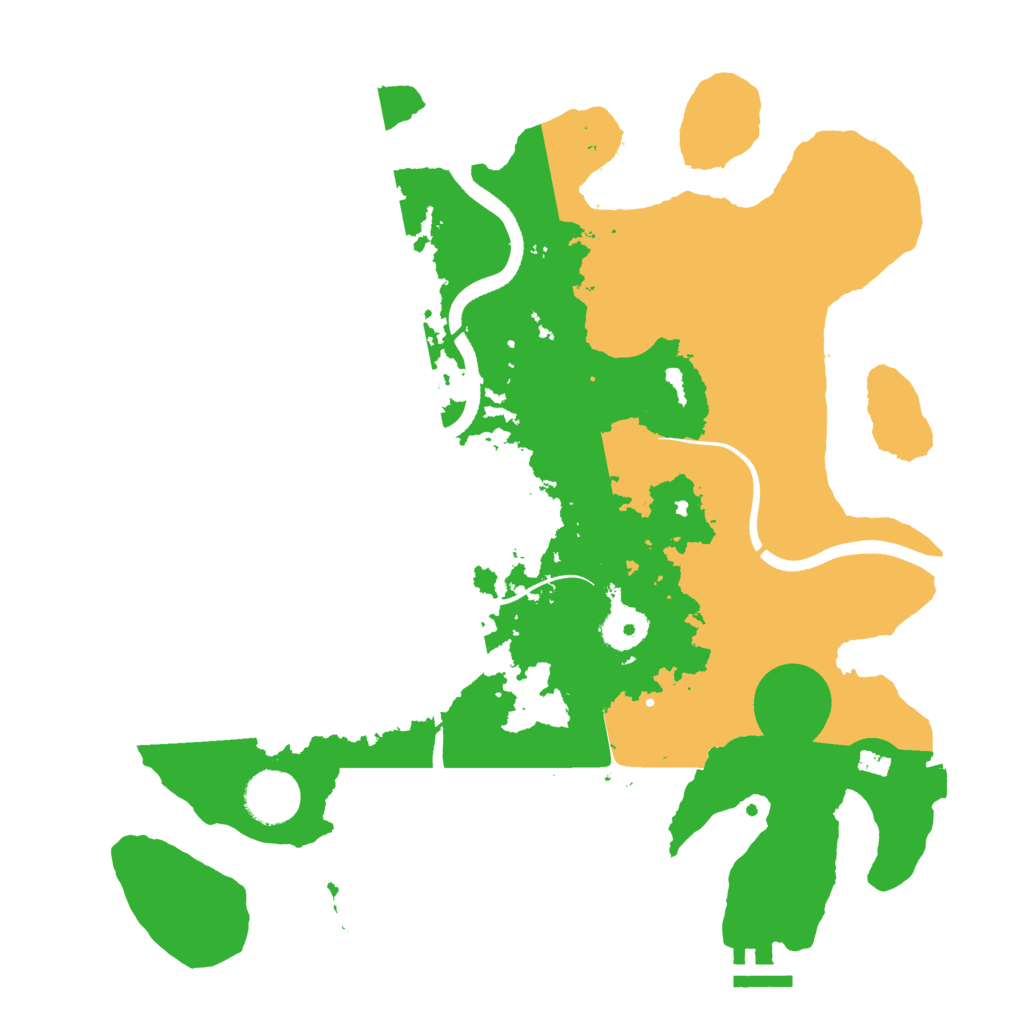 Biome Rust Map: Procedural Map, Size: 3500, Seed: 786216607