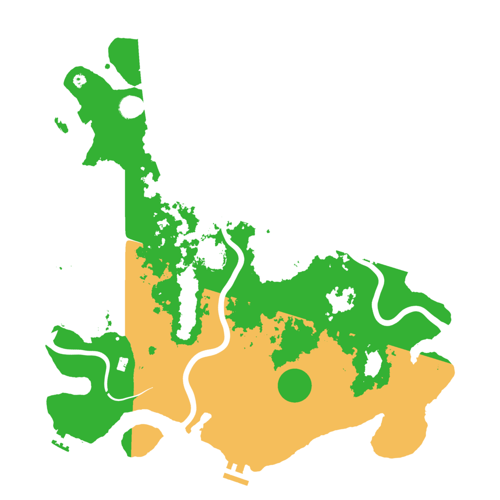 Biome Rust Map: Procedural Map, Size: 3909, Seed: 13825