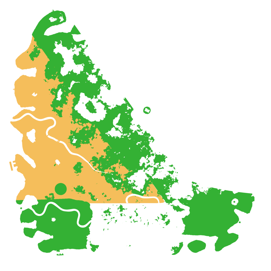 Biome Rust Map: Procedural Map, Size: 6000, Seed: 1992