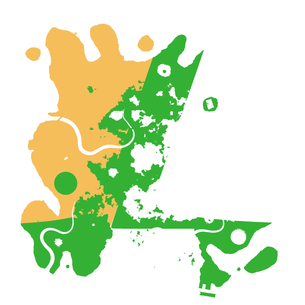Biome Rust Map: Procedural Map, Size: 3500, Seed: 138256