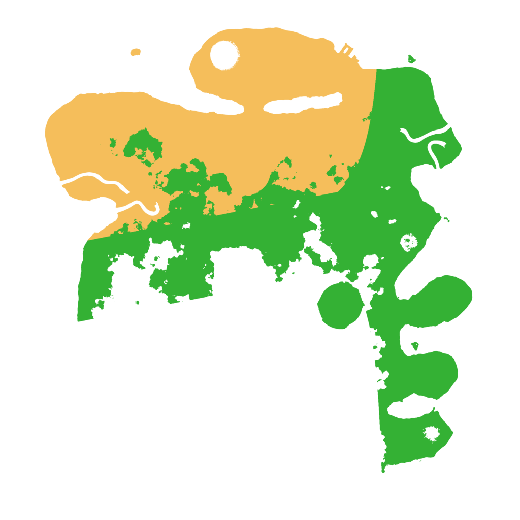 Biome Rust Map: Procedural Map, Size: 3200, Seed: 43969420