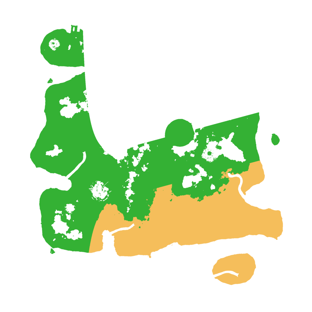 Biome Rust Map: Procedural Map, Size: 3000, Seed: 52496