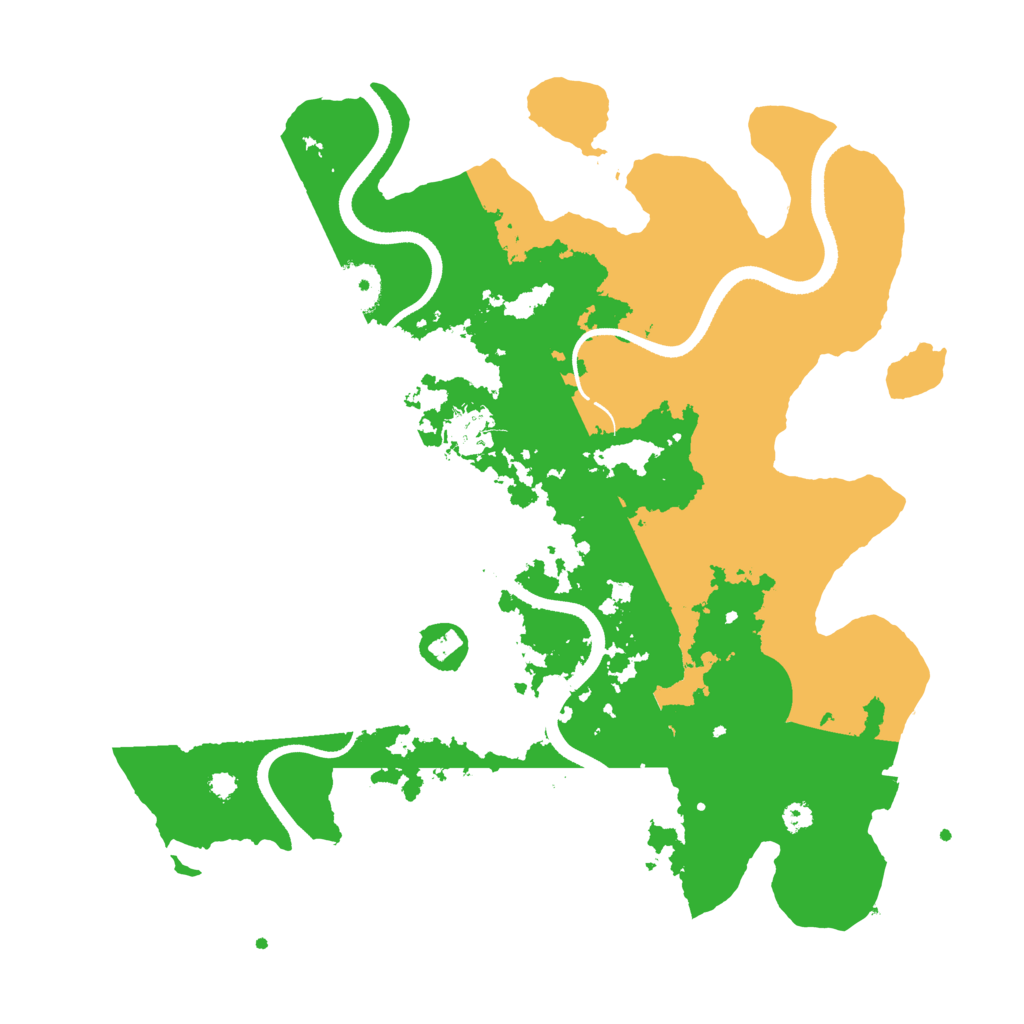 Biome Rust Map: Procedural Map, Size: 3500, Seed: 527969873
