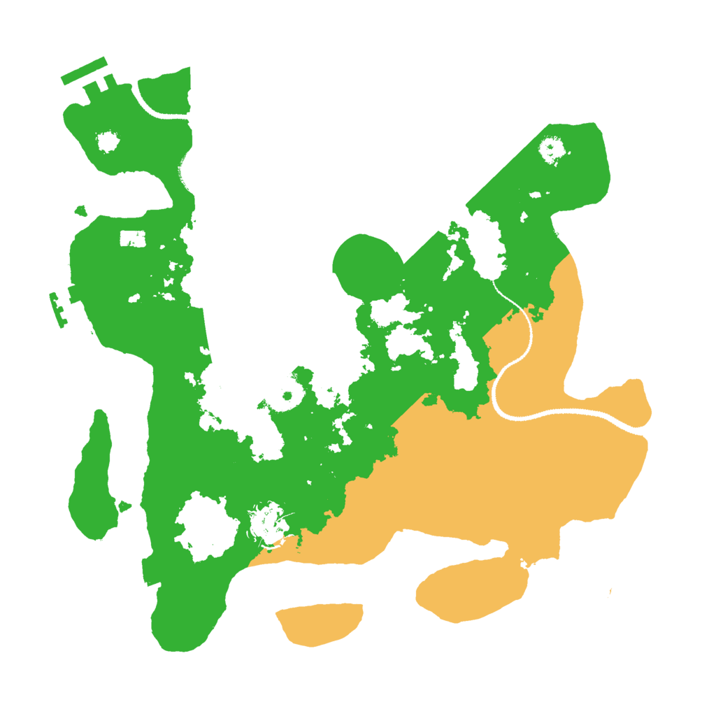 Biome Rust Map: Procedural Map, Size: 3000, Seed: 7128