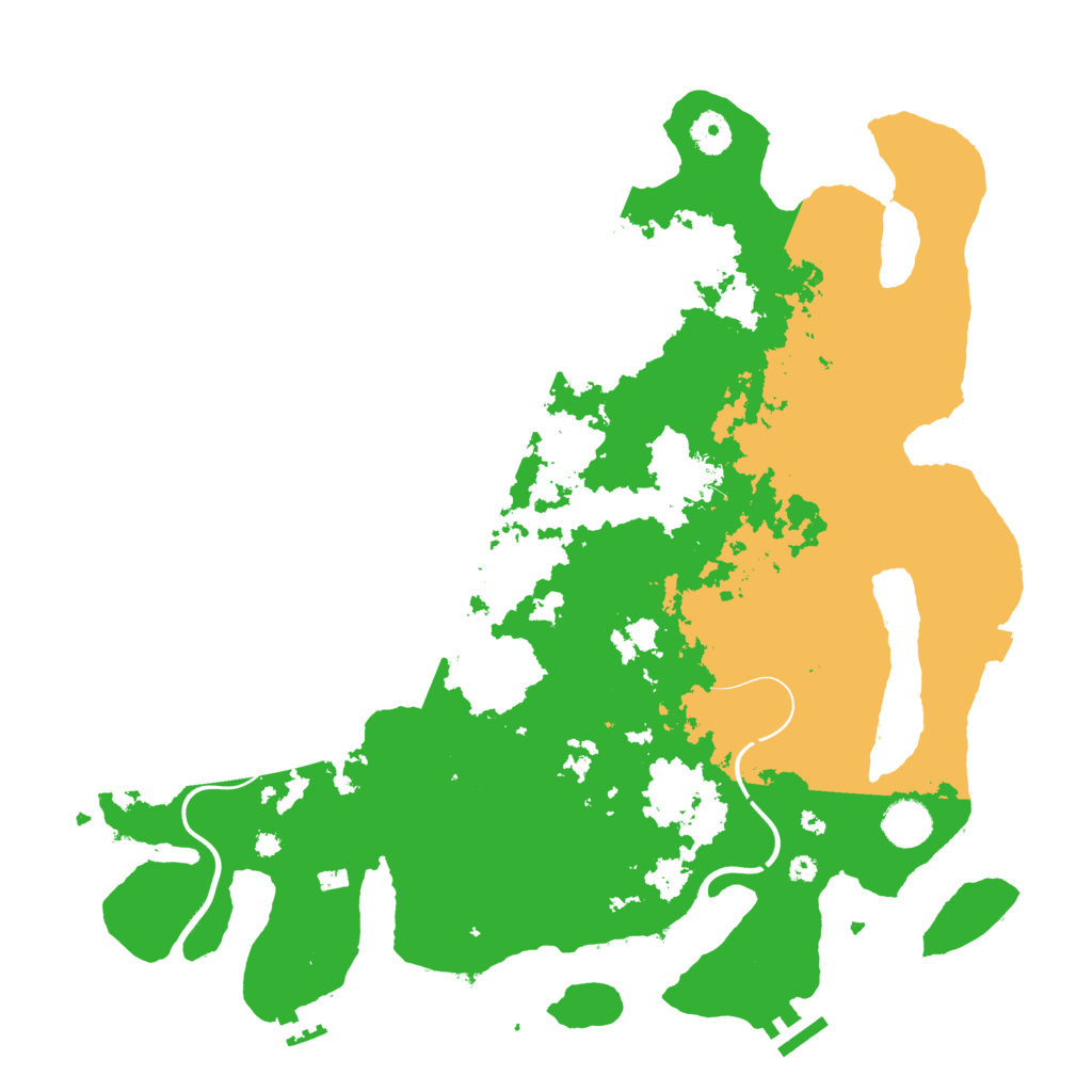 Biome Rust Map: Procedural Map, Size: 3999, Seed: 184268030