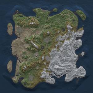 Thumbnail Rust Map: Procedural Map, Size: 4000, Seed: 12601, 17 Monuments