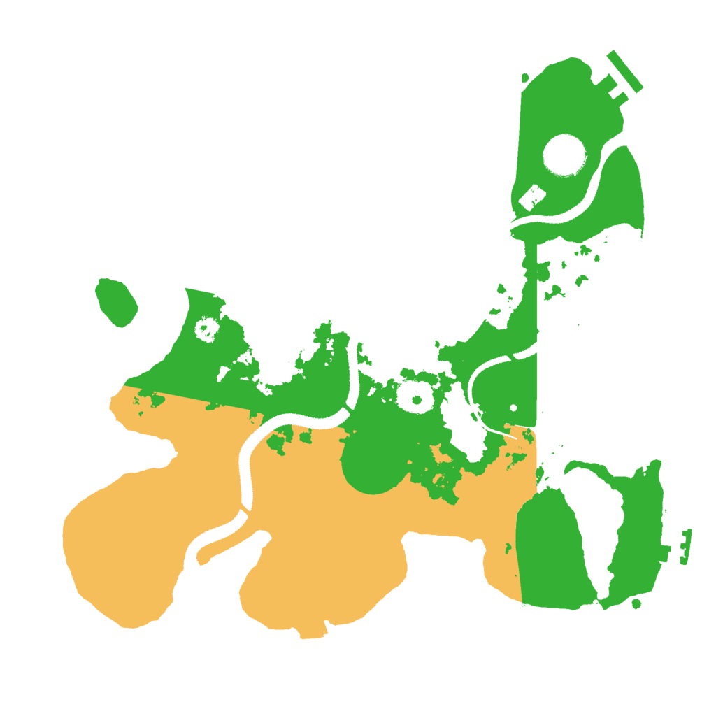 Biome Rust Map: Procedural Map, Size: 3000, Seed: 9203856