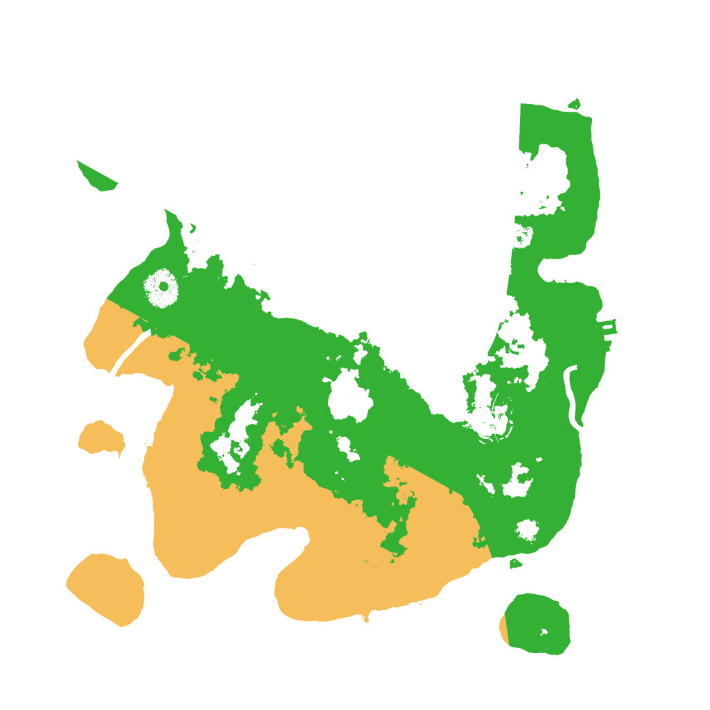 Biome Rust Map: Procedural Map, Size: 3000, Seed: 848107431