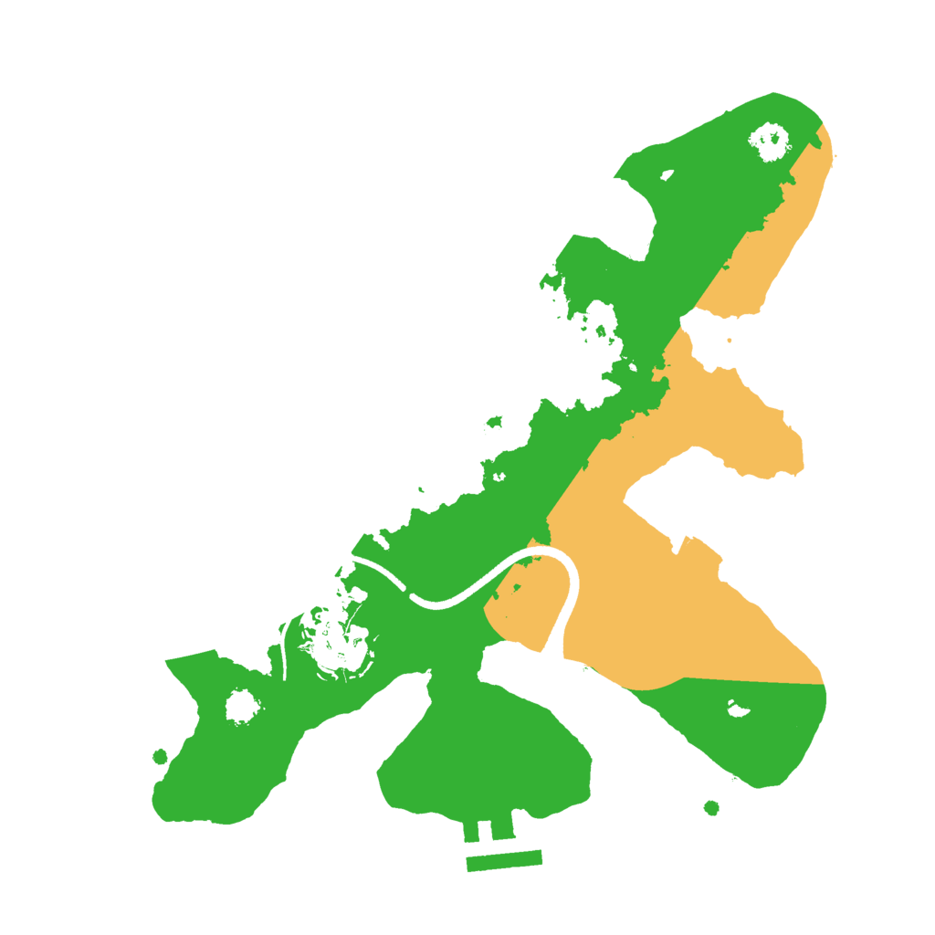Biome Rust Map: Procedural Map, Size: 2500, Seed: 3133244