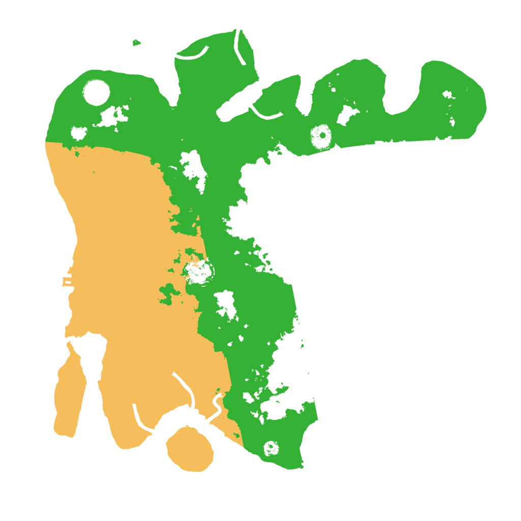Biome Rust Map: Procedural Map, Size: 3500, Seed: 388057