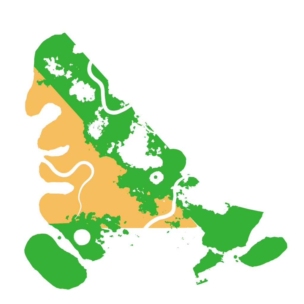 Biome Rust Map: Procedural Map, Size: 3500, Seed: 117901775