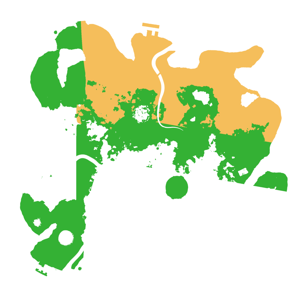 Biome Rust Map: Procedural Map, Size: 3600, Seed: 1648961