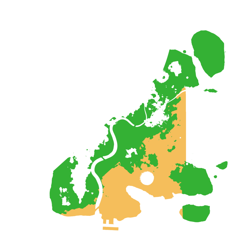 Biome Rust Map: Procedural Map, Size: 3200, Seed: 1440346051