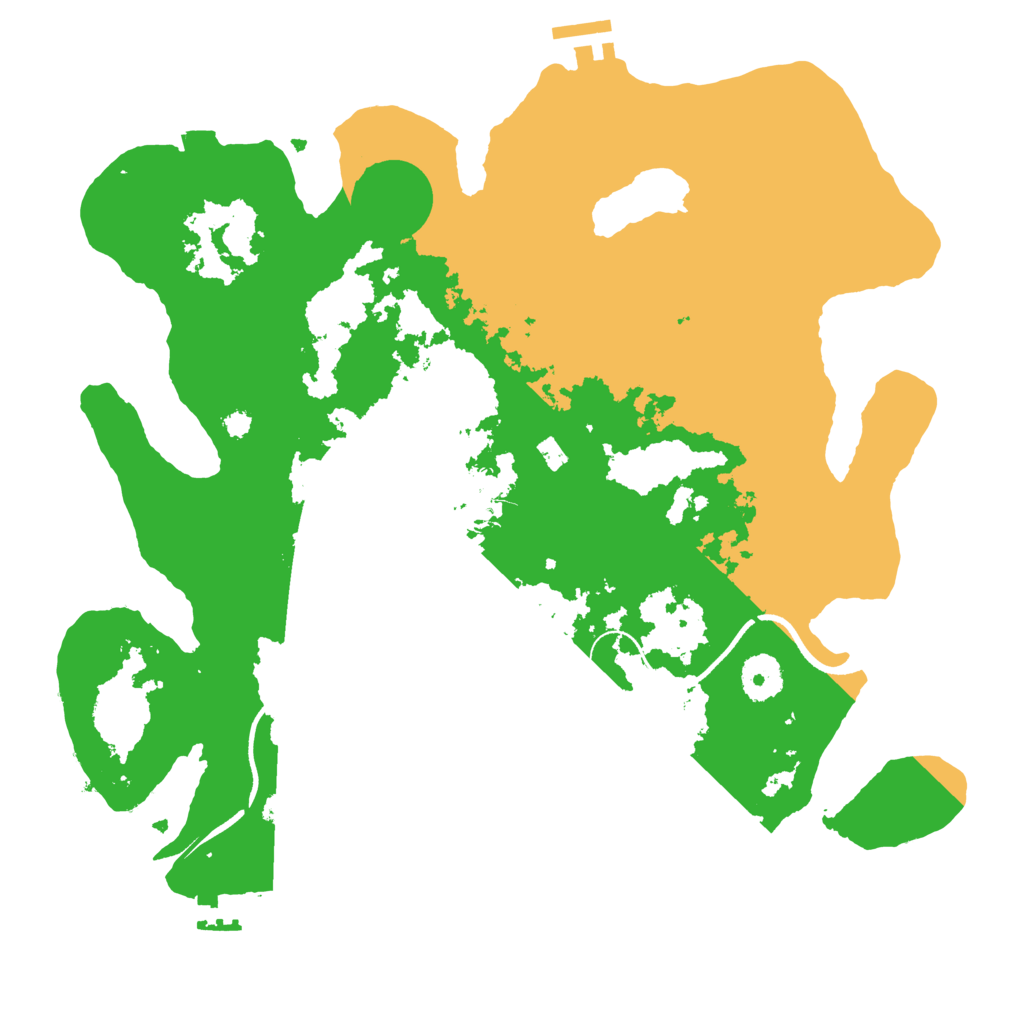 Biome Rust Map: Procedural Map, Size: 3500, Seed: 5321