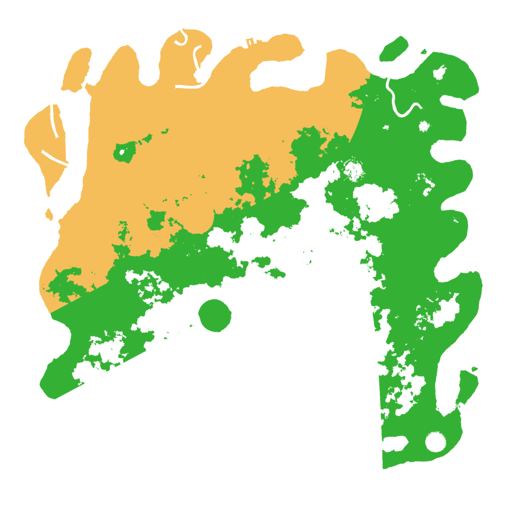 Biome Rust Map: Procedural Map, Size: 4500, Seed: 54357645