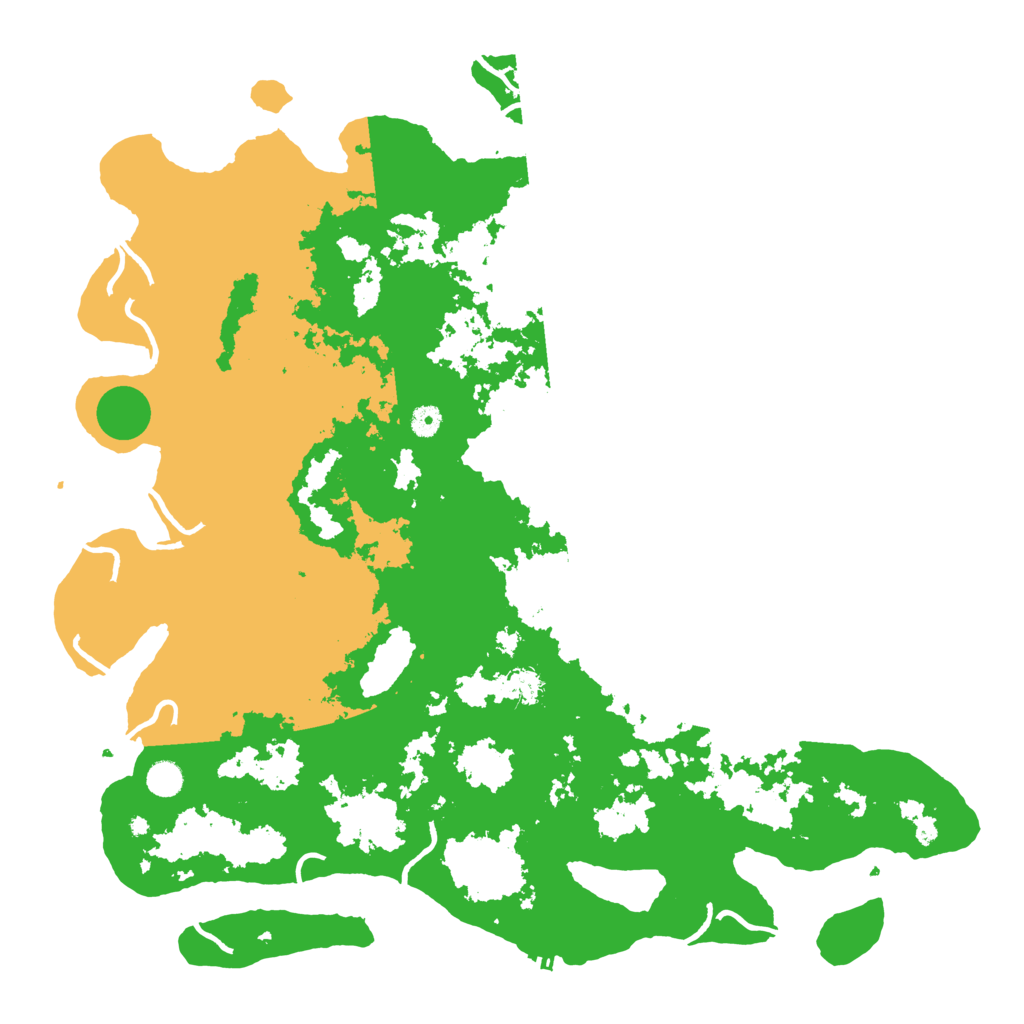 Biome Rust Map: Procedural Map, Size: 5000, Seed: 86819709