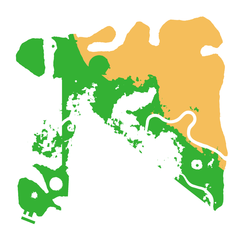 Biome Rust Map: Procedural Map, Size: 3500, Seed: 555186924