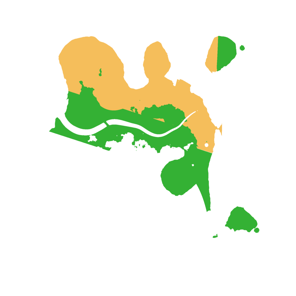 Biome Rust Map: Procedural Map, Size: 2300, Seed: 7