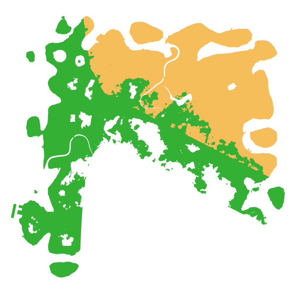 Biome Rust Map: Procedural Map, Size: 4300, Seed: 829882758