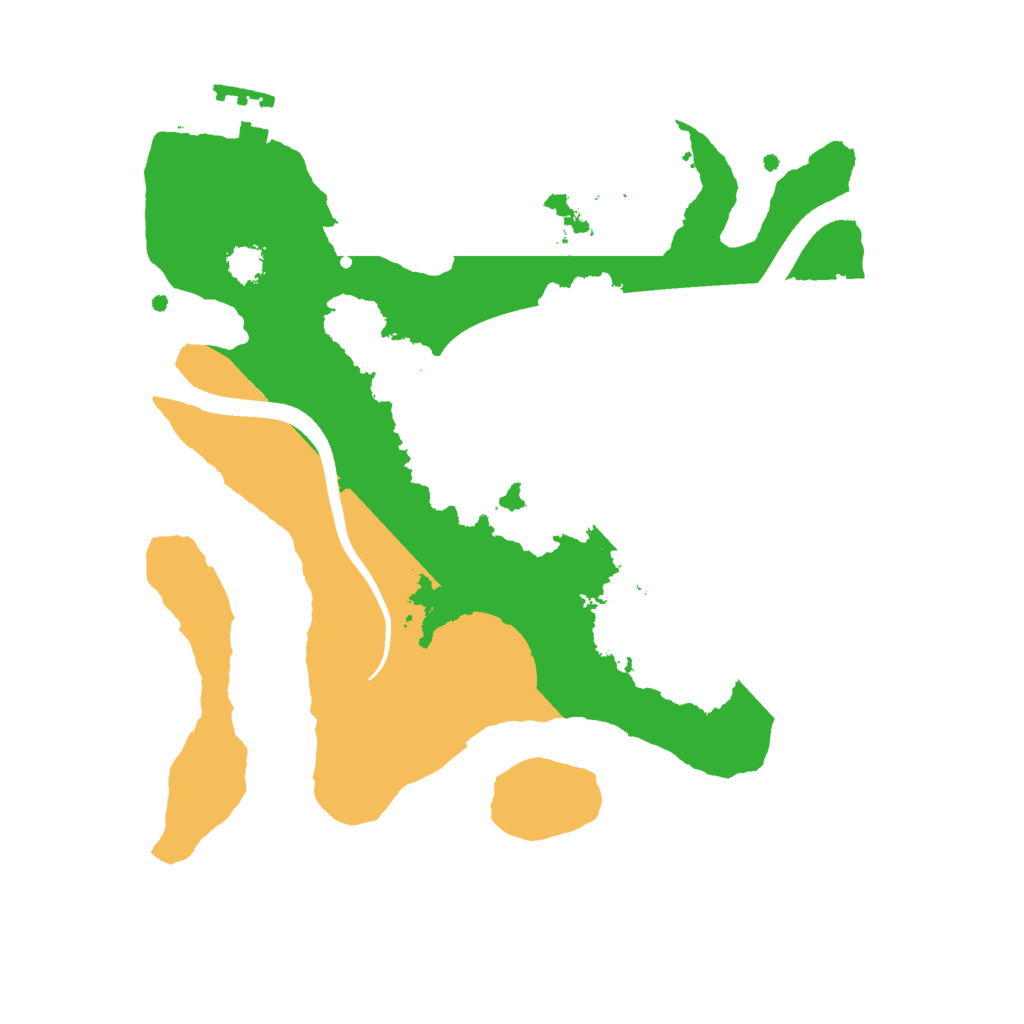 Biome Rust Map: Procedural Map, Size: 2500, Seed: 487599