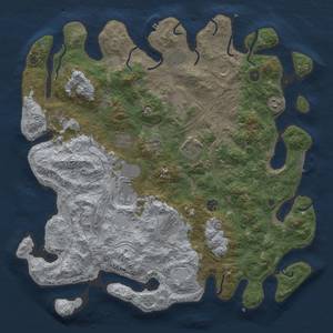 Thumbnail Rust Map: Procedural Map, Size: 4550, Seed: 1888888887, 20 Monuments