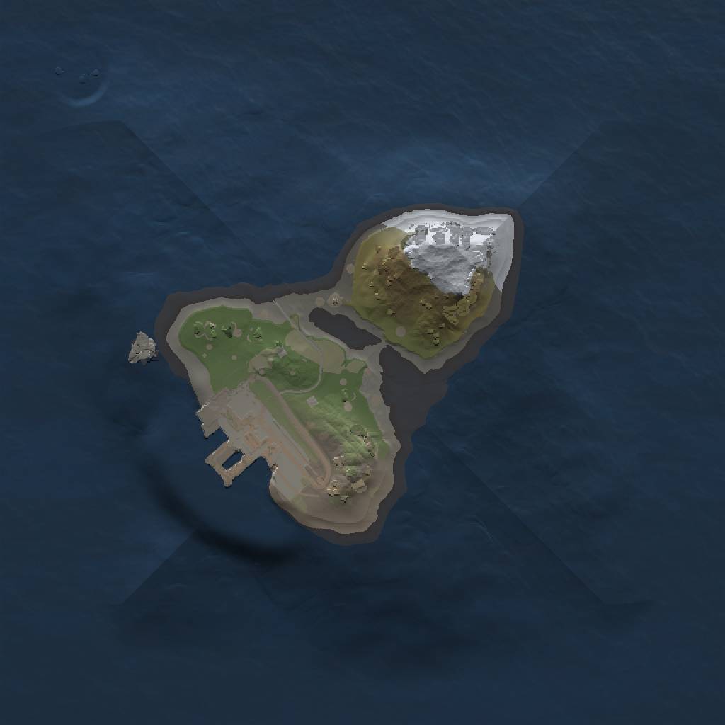 Rust Map: Procedural Map, Size: 1250, Seed: 54683246, 4 Monuments