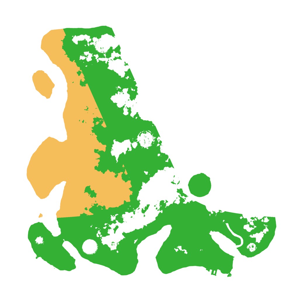 Biome Rust Map: Procedural Map, Size: 3500, Seed: 61111123