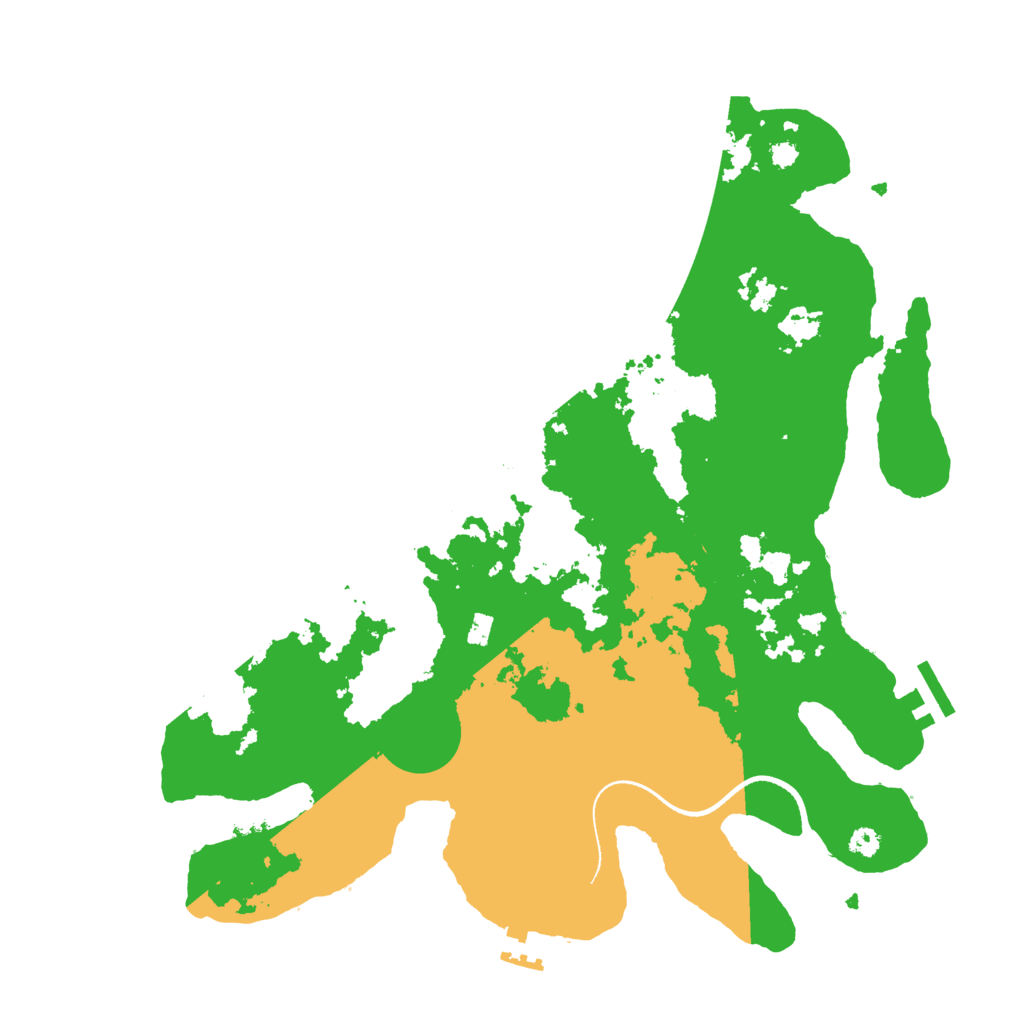 Biome Rust Map: Procedural Map, Size: 3500, Seed: 53804237