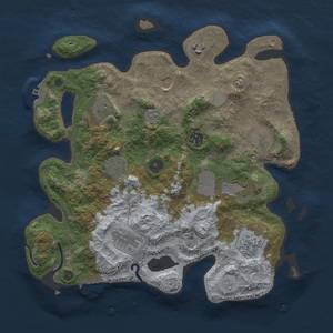 Thumbnail Rust Map: Procedural Map, Size: 3500, Seed: 503162469, 19 Monuments