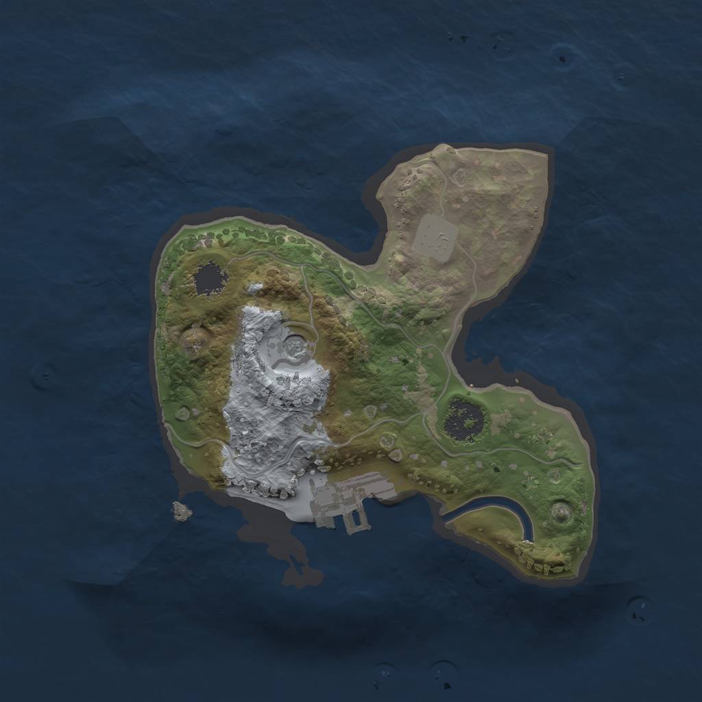 Rust Map: Procedural Map, Size: 1800, Seed: 73, 7 Monuments