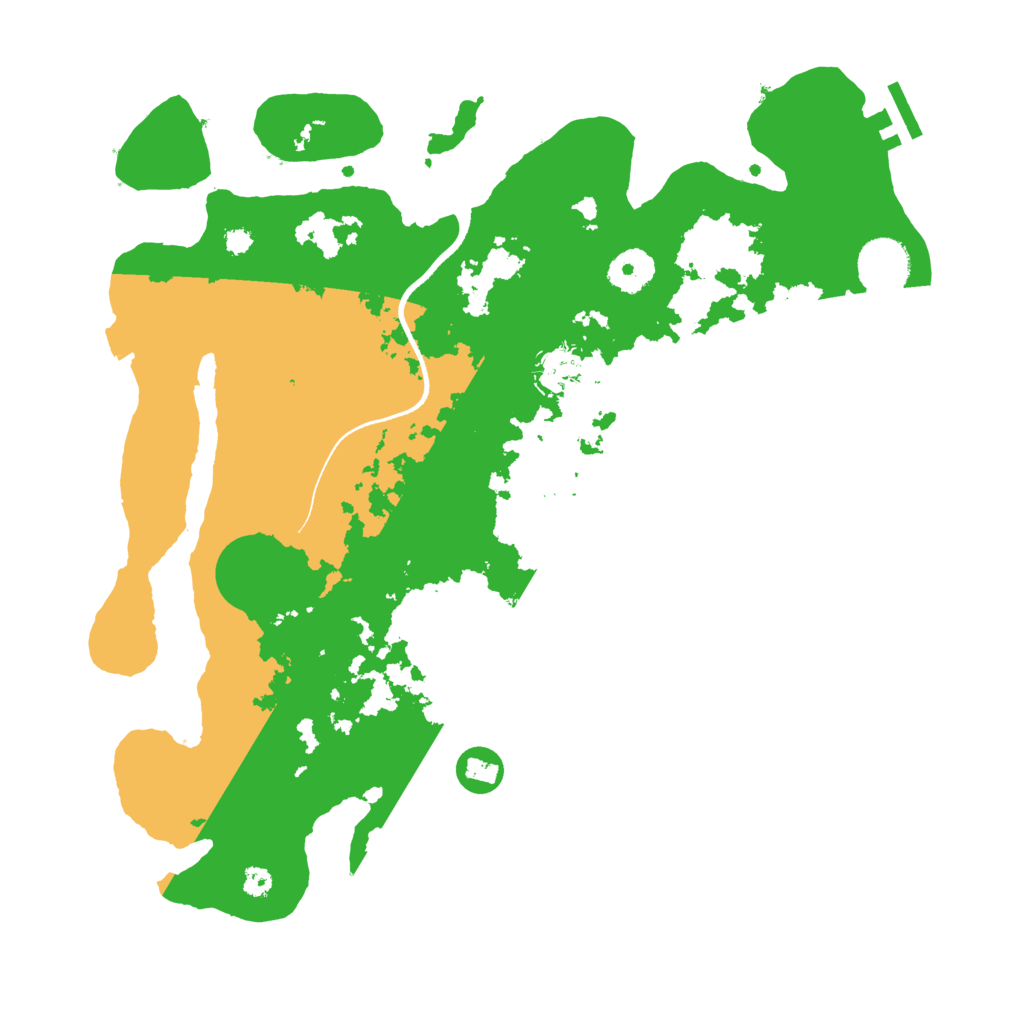 Biome Rust Map: Procedural Map, Size: 3500, Seed: 1883