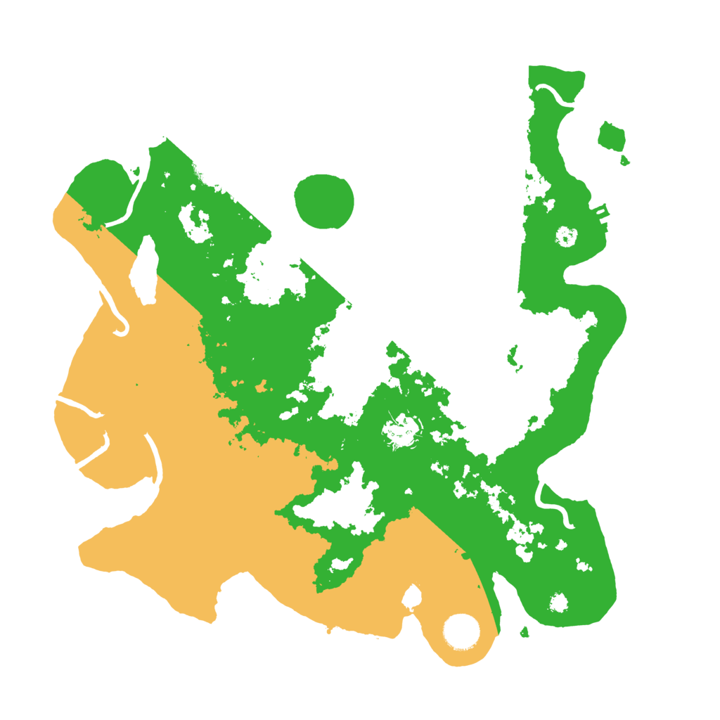 Biome Rust Map: Procedural Map, Size: 3500, Seed: 37811162